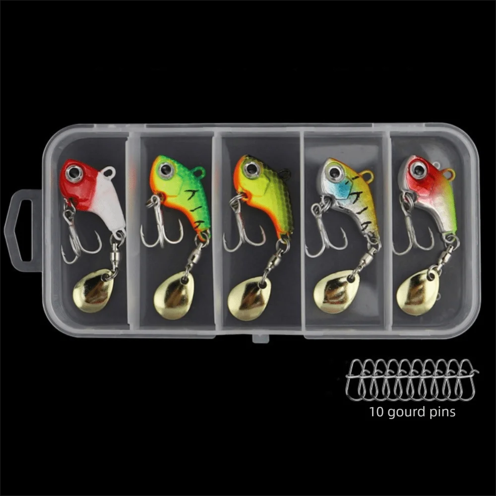 kit-de-iscas-de-pesca-com-5-pecas-de-iscas-giratorias-com-glitter-iscas-vibratorias-ganchos-de-crank-com-caixa