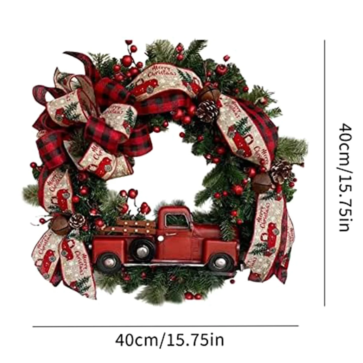 Red Truck Christmas Wreaths for Front Door Rustic Christmas Reef Christmas Wreath Christmas Garland Decorations