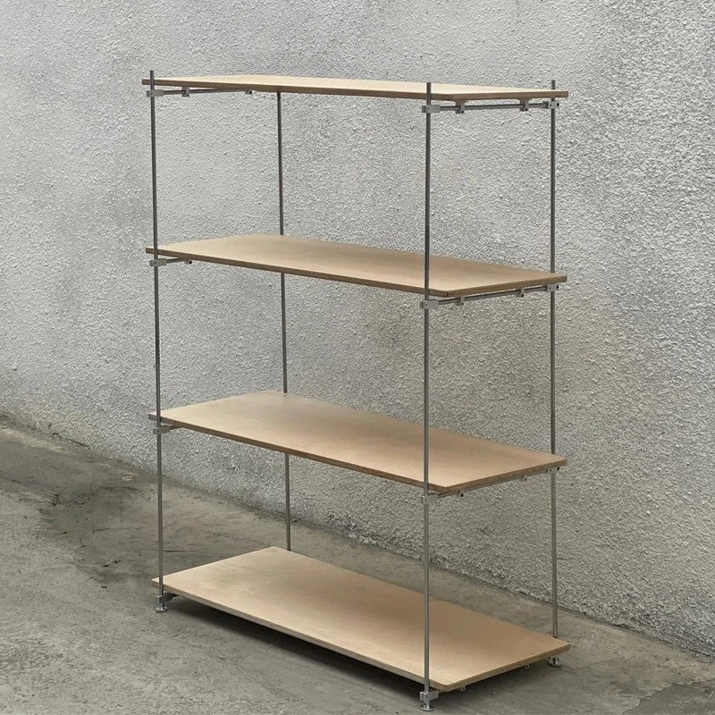 

Simple optical axis marine board shelf, multi-layer bonsai display rack