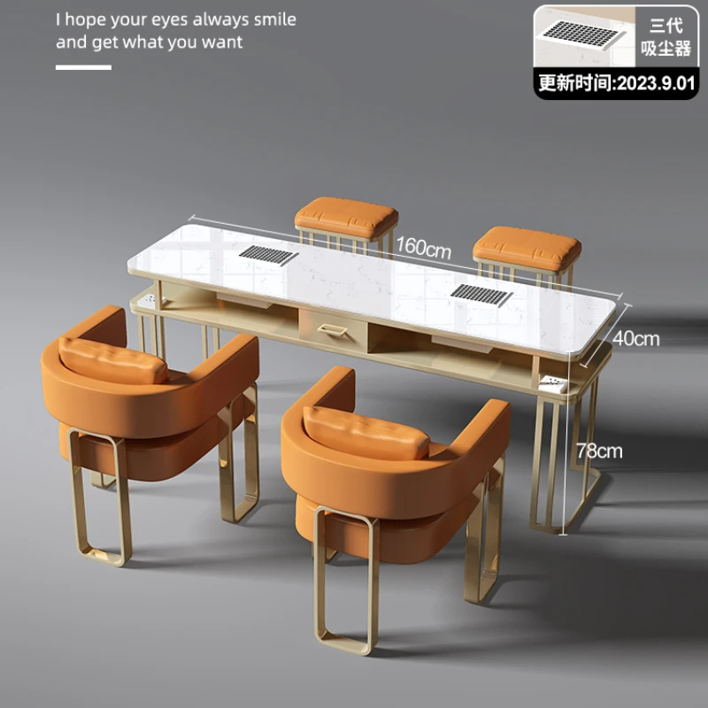 High-power third-generation vacuum cleaner nail table and chair set