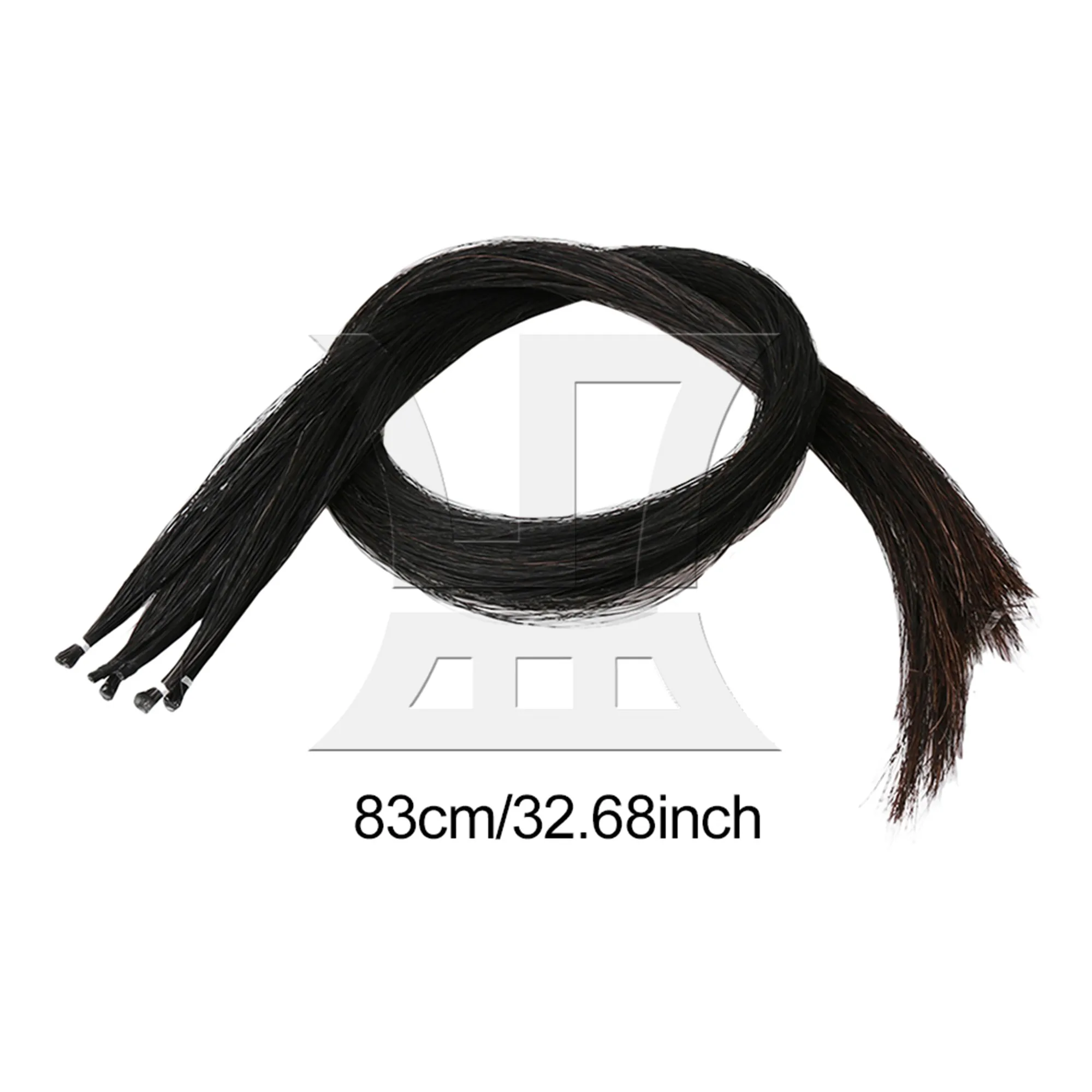 

YIBUY Набор из 50 г черных конских волос для смычков для скрипки, длина 83 см, для запчастей для скрипок
