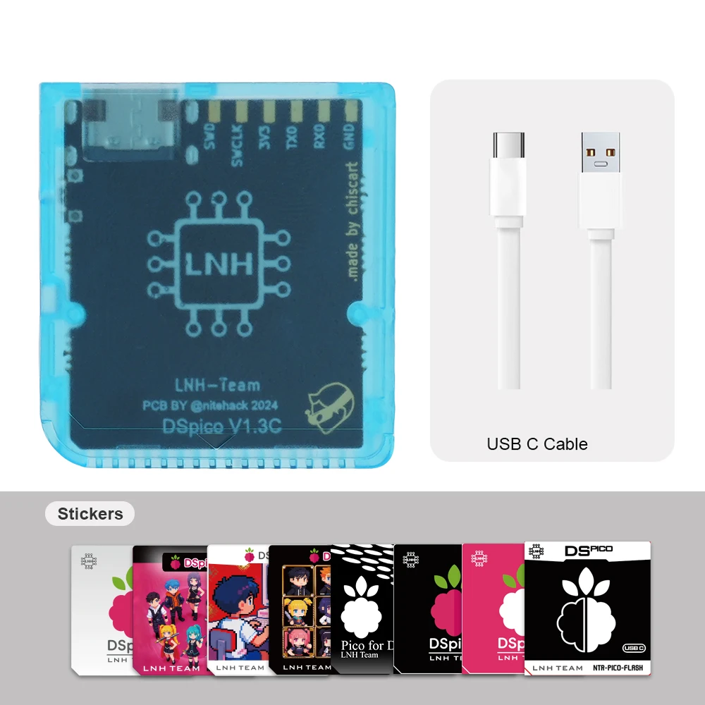 Chiscart DSpico USB C Version Game Cartridge For NDS NDSL DSi 3DS Consoles image 3