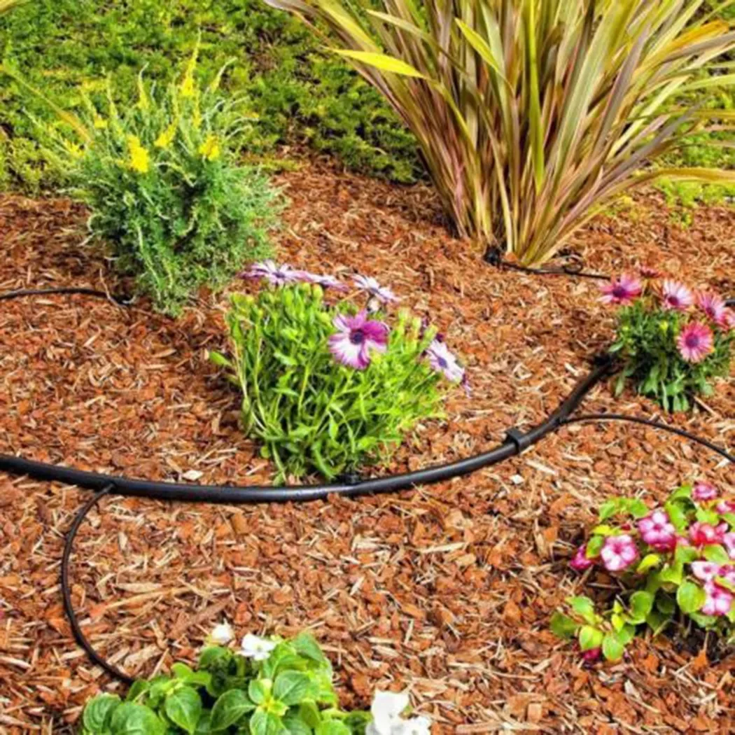 100 Piece Set Of Barbed Connectors For Drip Irrigation Fits All Brands Of 1/4 Tubing And Soaker Hoses Easy Installation