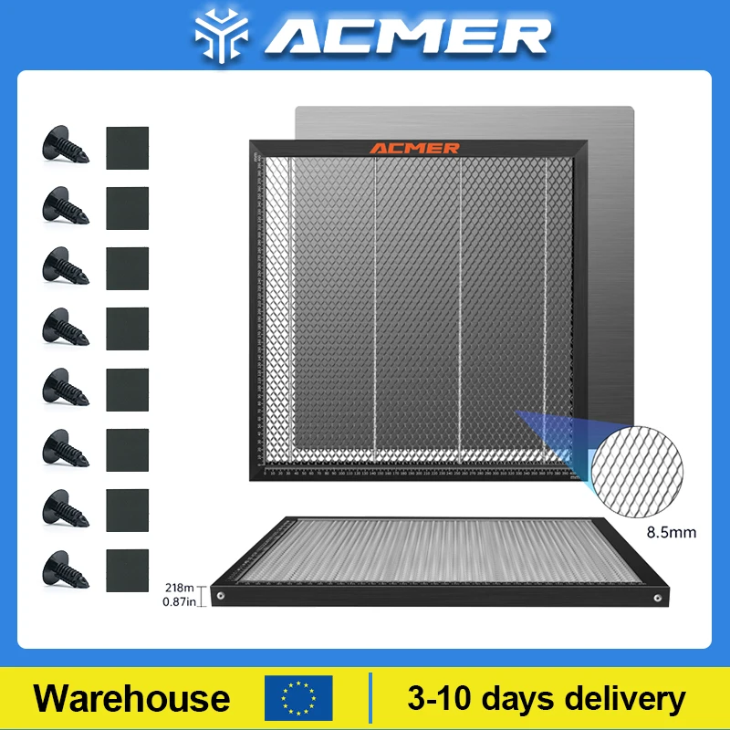 ACMER Laser Honeycomb Bed Uniwersalna płytka o strukturze plastra miodu Ochrona pulpitu Stół roboczy do grawerowania laserowego Akcesoria do maszyn do cięcia