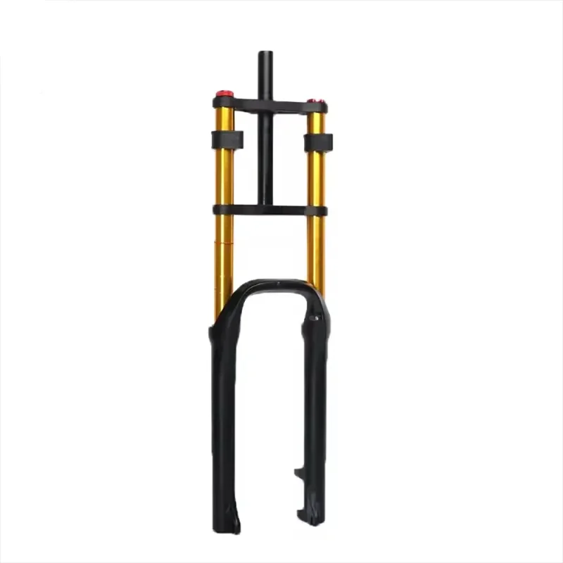 Mountain Bike Downhill Double Crown Air Pressure Fork 26/27.5inch Shock Absorber  With Damping Front