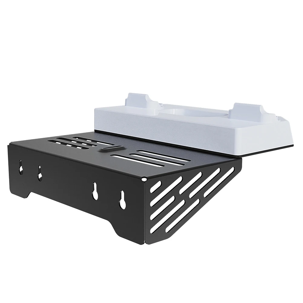

Shelf Floating Mount with Charging Station W/ Headset Holder Wall Bracket Wall Stand for PS5 and PS5 Slim Disc & Digital Version