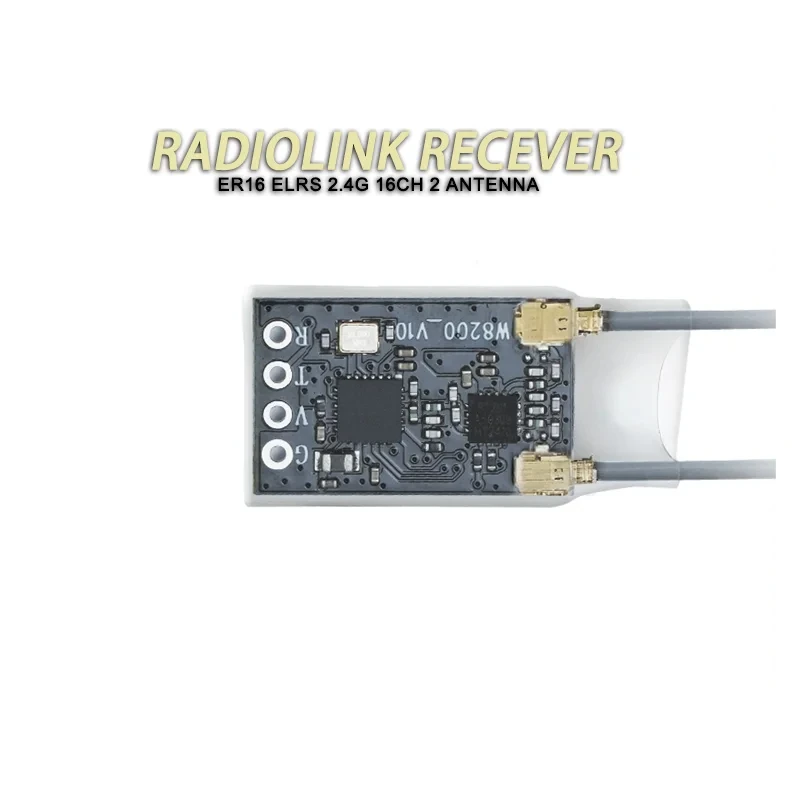 

RadioLink ER16 ELRS 2.4G Receiver V3.3 16-CH Dual Antenna LongRange High Frequency Plane Modle for RC Airplane Gfts