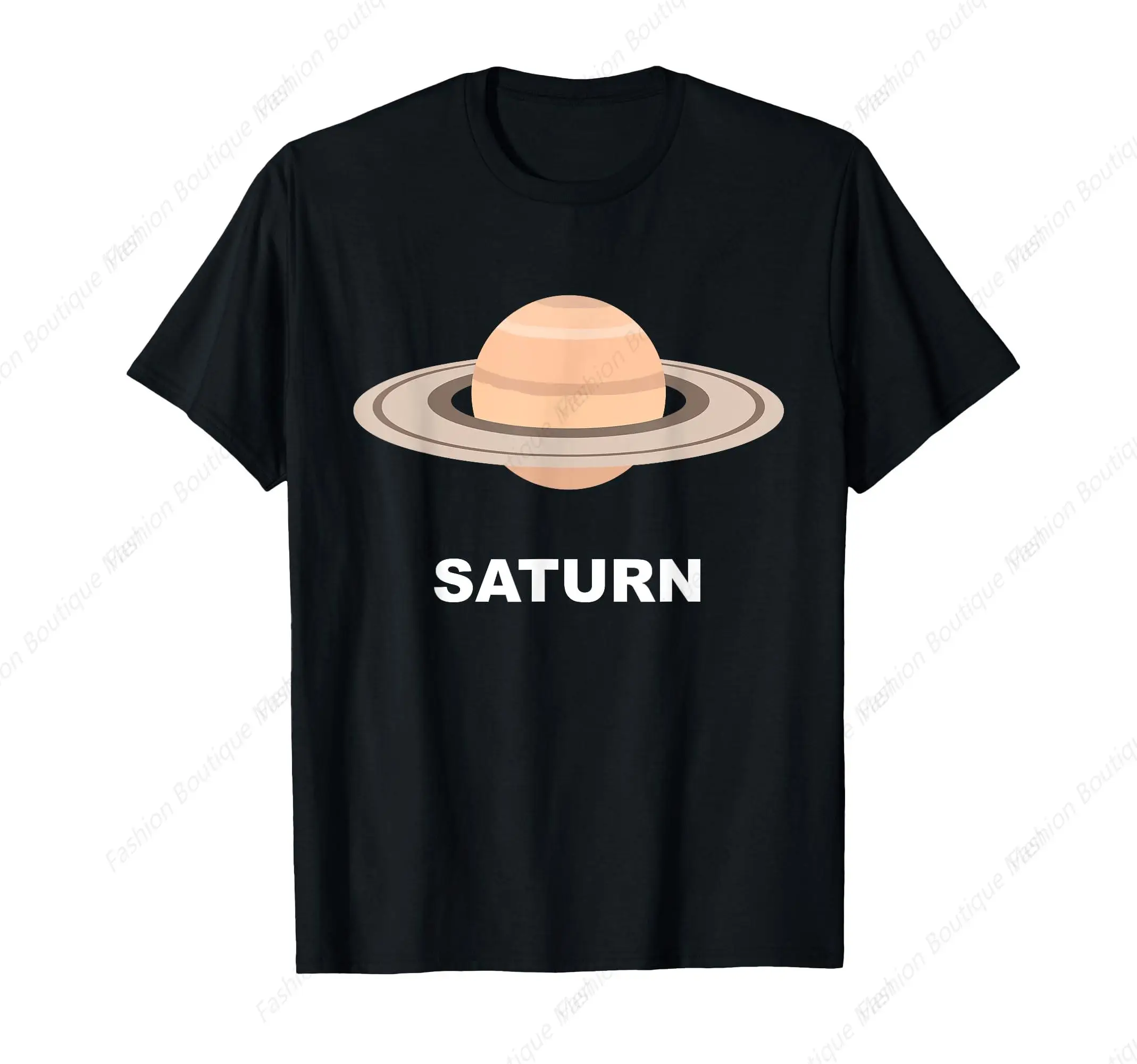 

Retro Solar System Group Costumes - Giant Planet Saturn Costume T-Shirt Cotton Tops Design Special Street Tee Shirt