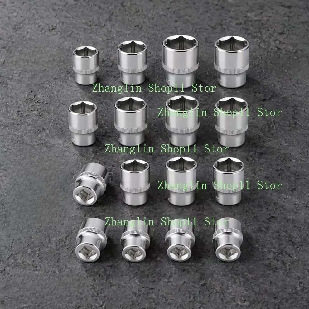 1/2 Inch short sleeve Drive 8-32mmmm Ratchet Wrench Socket Head Sleeve external hexagonal Double End Hand Tools