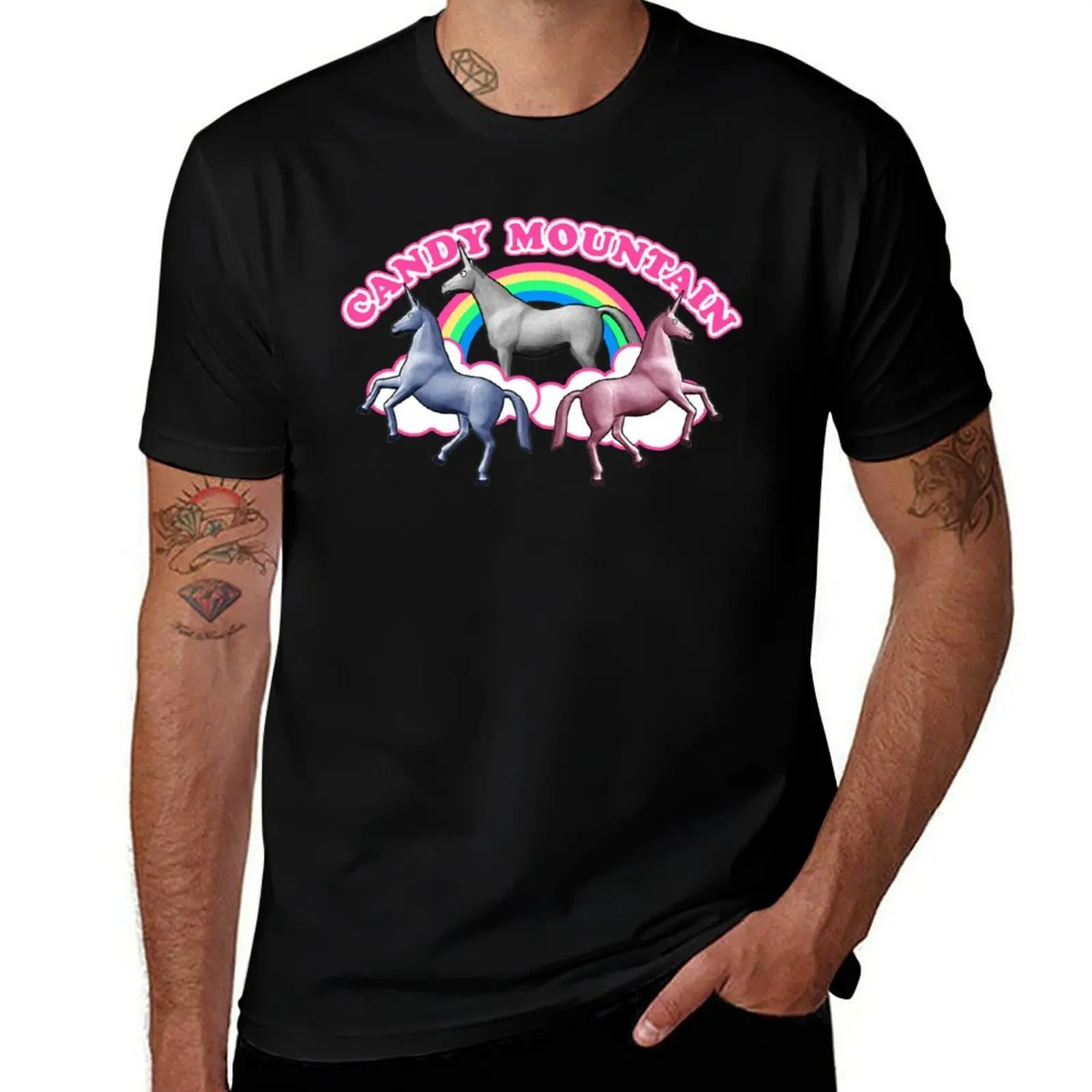 

charlie the unicorn candy mountain filmcow T-Shirt graphic t shirts animal prinfor boys mens tall t shirts