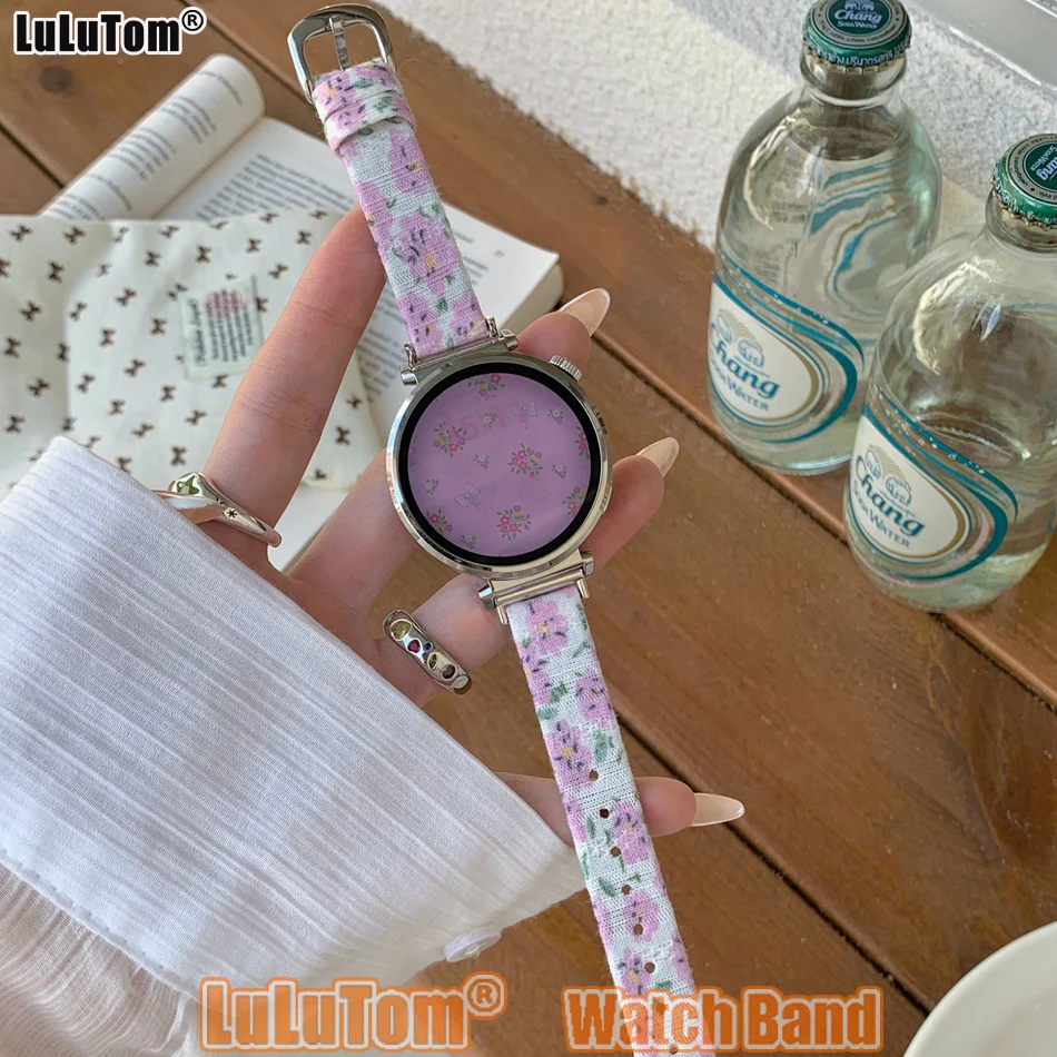 

Elegant Daisy Watchband for Samsung Galaxy Watch 8 Ultra 2 7 6 5 4 44mm 40mm Straps Huawei GT5 Pro 42mm 46mm 18/20/22mm Bracelet