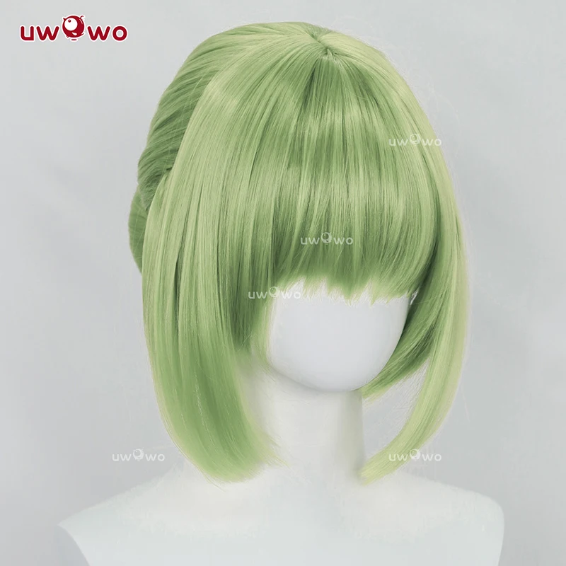 UWOWO CC Peruca Anime Codee Geasss: CC Peruca Cosplay Cheongsam Roxa Cabelo Verde Halloween Cos