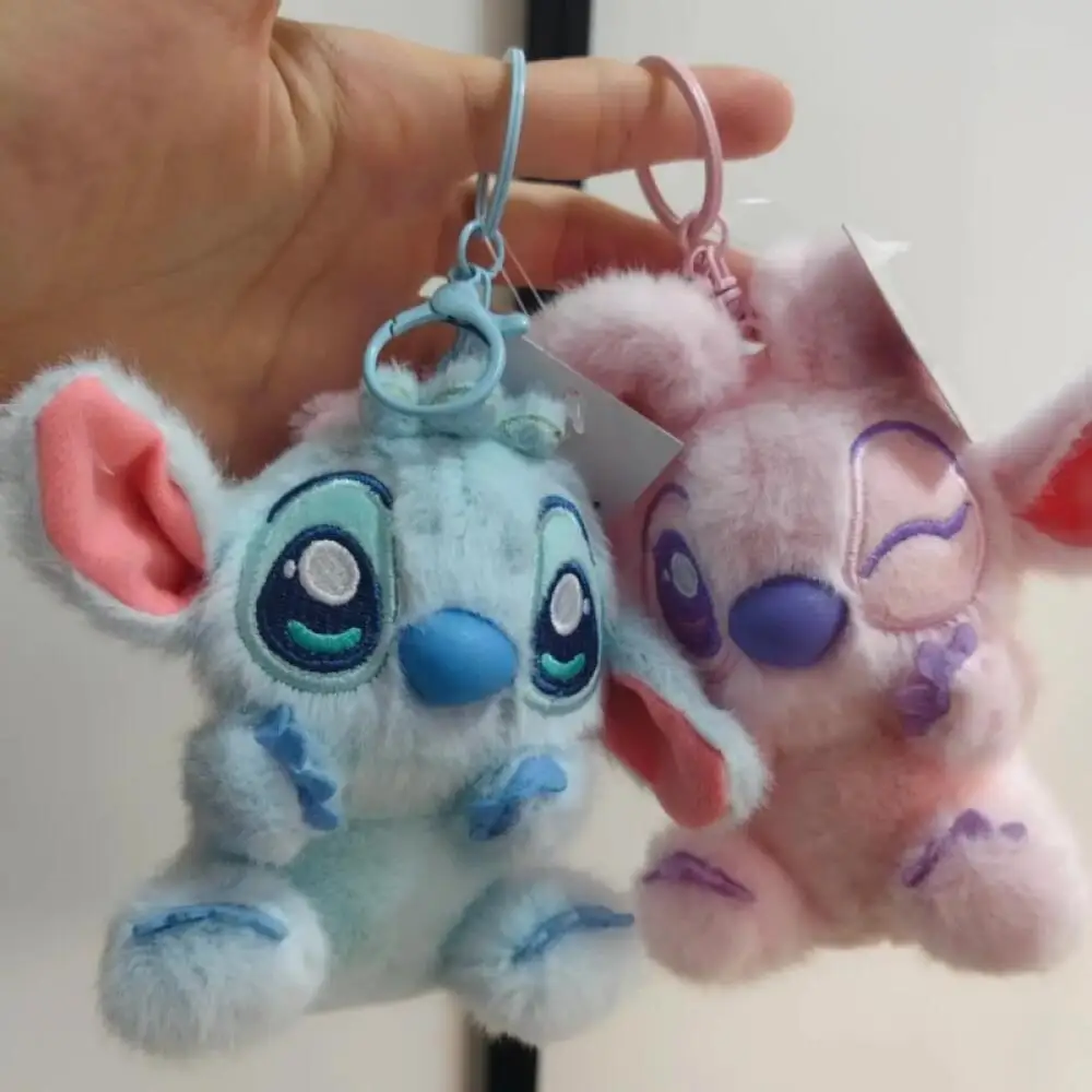Disney Lilo & Stitch Angel Soft Plush Filling Doll Backpack In-Vehicle Hanging Ornament Keychain Decoration Couples Holiday Gift
