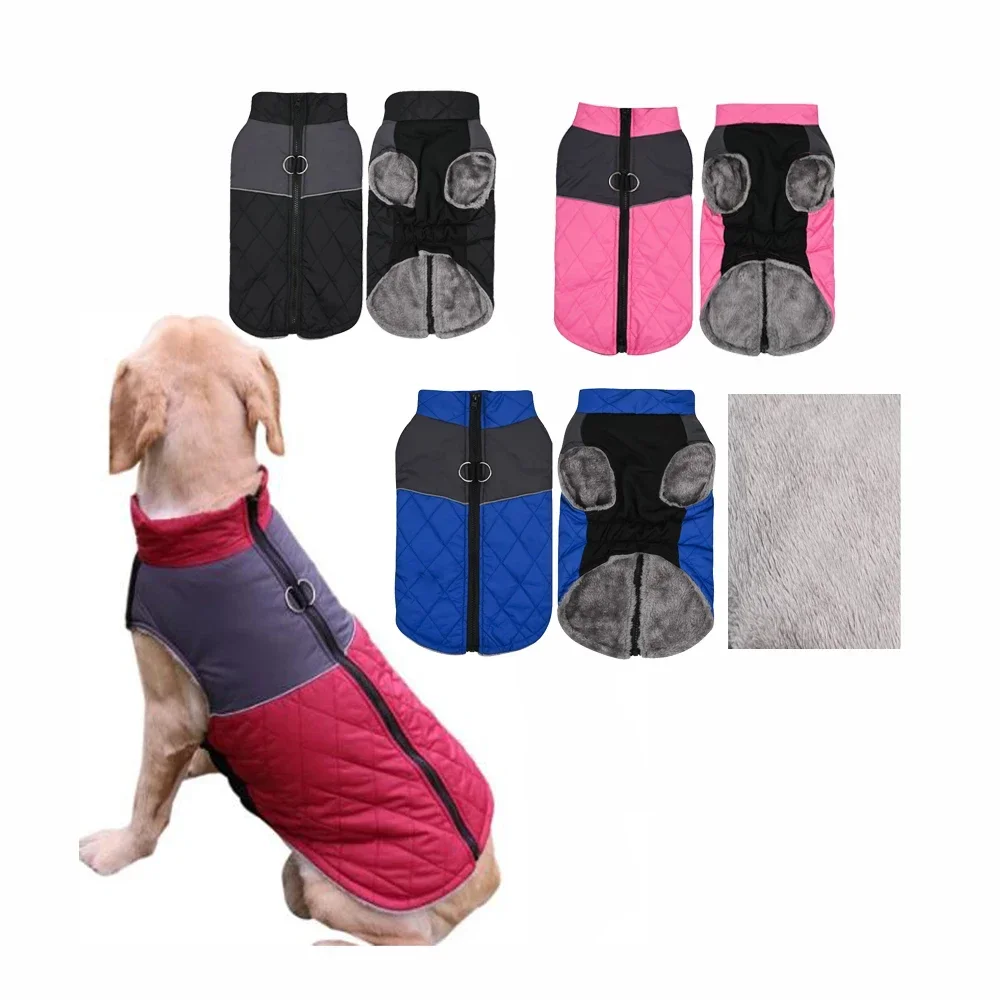 

Warm Dog Coats Padded Vest Windproof Reflective Jacket For Small Medium Large Dog Winter Coat Clothes Apparel For Cold Weather