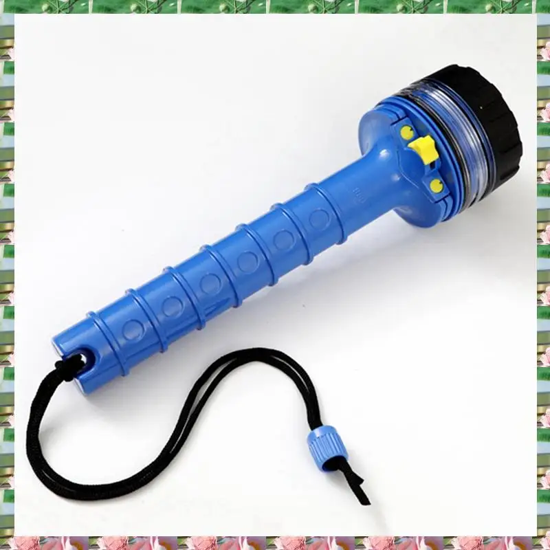 

Scuba Diving Light Underwater Waterproof LED Diving Light Long Shot Salvage Light Professional Powerful Flashlight, Blue