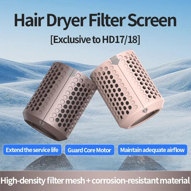 Replacement HD17 HD18 for Dyson Hair Dryer Outer Filter Cover Magnetic Suction Opening Dust Cover Buckle Accessories