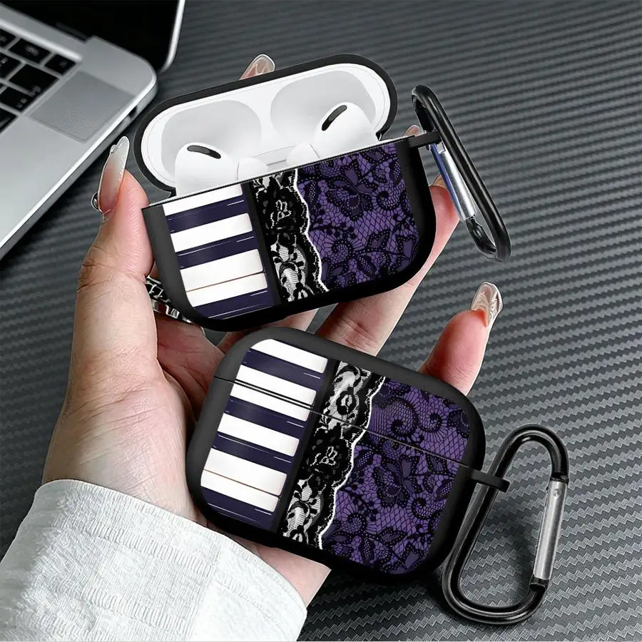 Piano Lace Purple Case For Airpods 4 Pro2 3 1 Pro3 Pro 2 Earphone Cases Cover - view 4