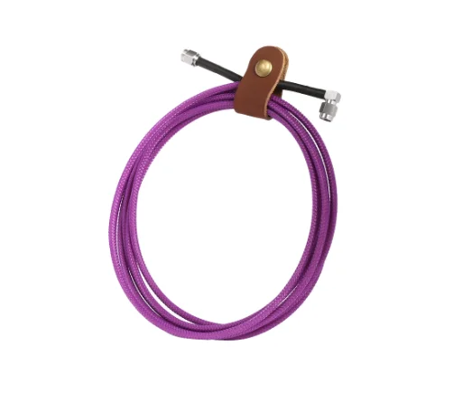 RUSHFPV 2.5m Silver-Plated SMA Pigtail Cable Straight to 90° Right Angle Double Shielded Low Loss for FPV Goggles Flat Antenna