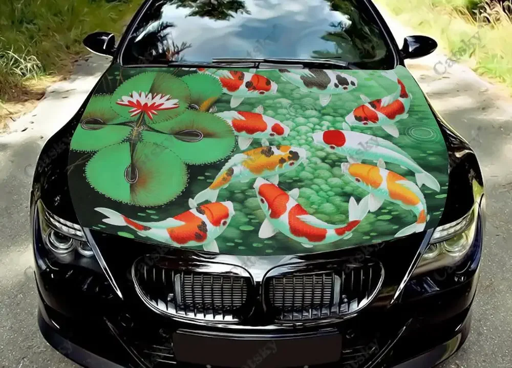 

Виниловая наклейка на капот автомобиля, пленка, самоклеящаяся наклейка на заказ, универсальная наклейка на капот автомобиля