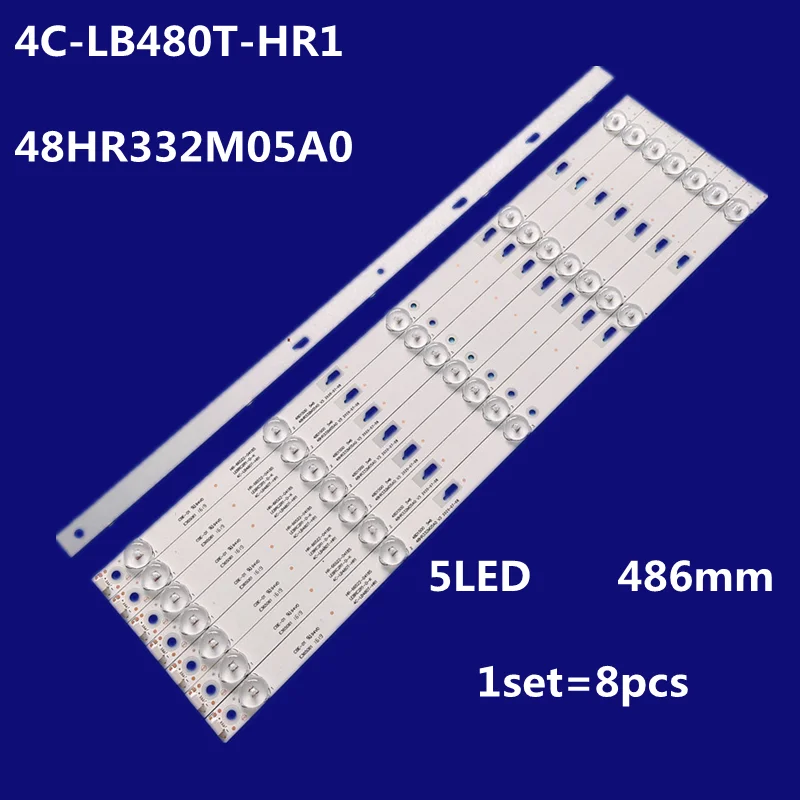 

8pcs LED backlight lamp kit 5 lamp for Toshiba 4C-LB480T-HR1 48HR332M05A0 48D15005 48L25EBC 48L26CMC 48L2600C 48L2500C