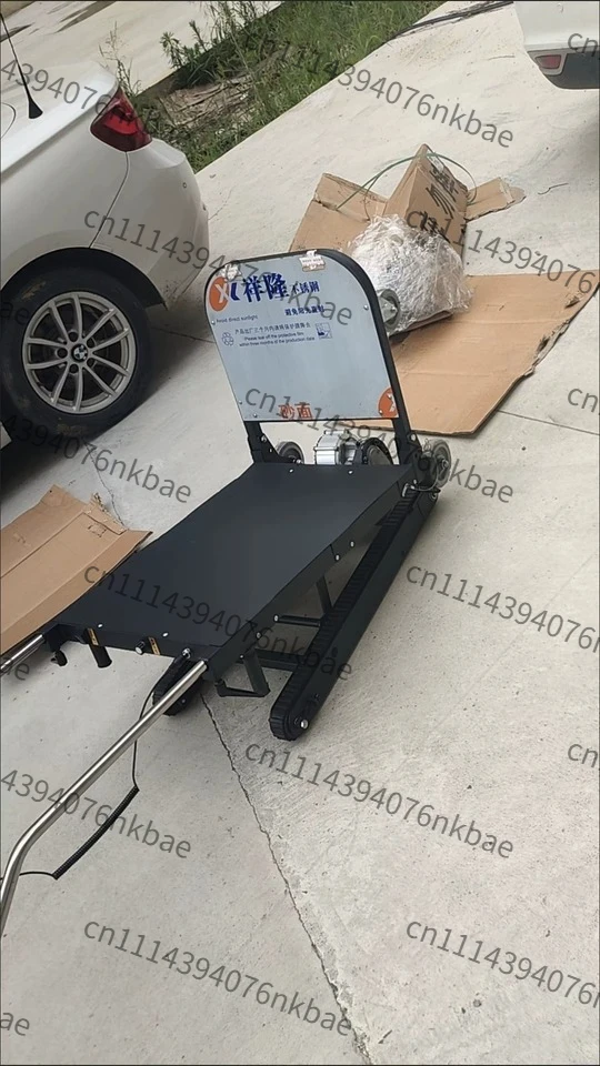 400KG Electric Crawler Stair Climbing Vehicle Track Type Flat Trolley Home Renovation Cargo Stair Climber Hand Truck