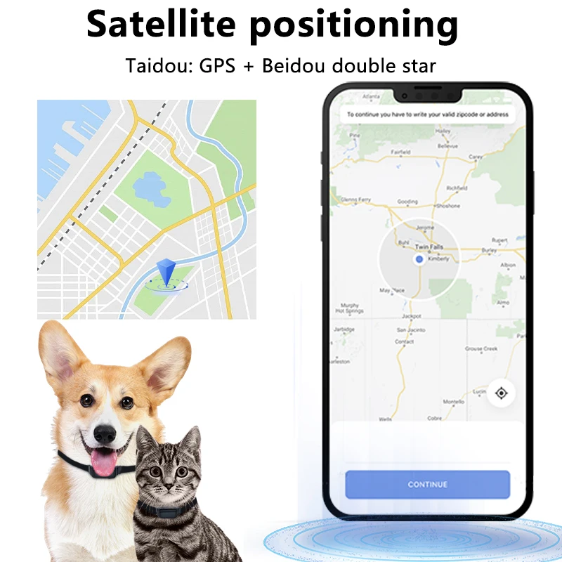 Pets Anti-Lost GPS Tracker 4G Bluetooth-compatible Smart Wearable Waterproof Protective Locator Real-time Tracking Dog Cat