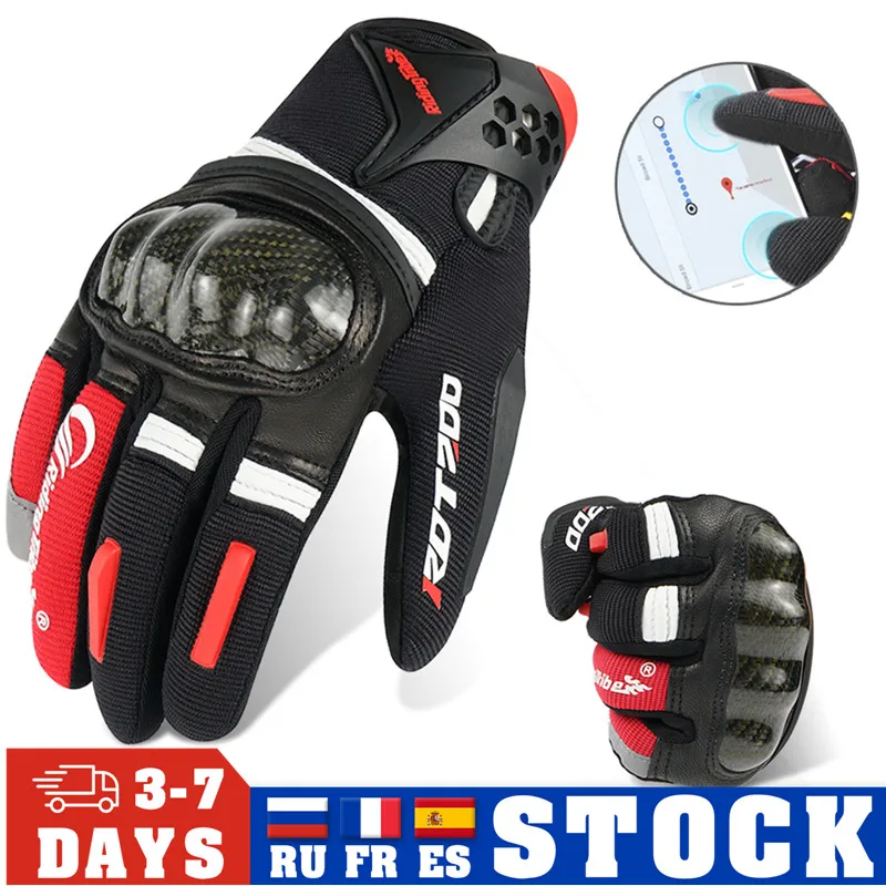 Guantes de Moto para hombre, Protector de pantalla táctil, para carreras, invierno, 2024