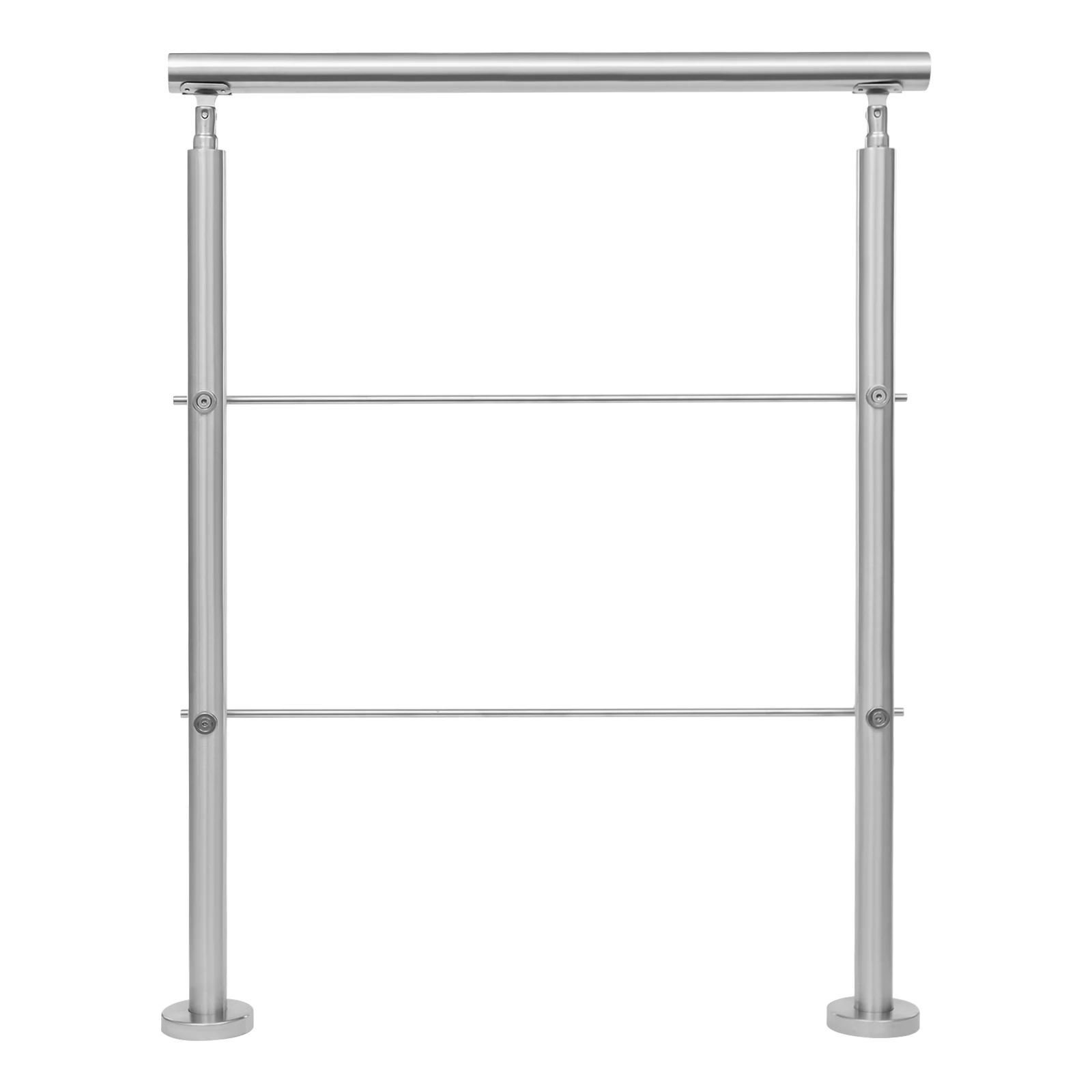 3-Step Stainless Steel Stair Handrail 42x31in Guard Rail Indoor/Outdoor Safety Railing for Kids Elderly 176lbs Load Capacity