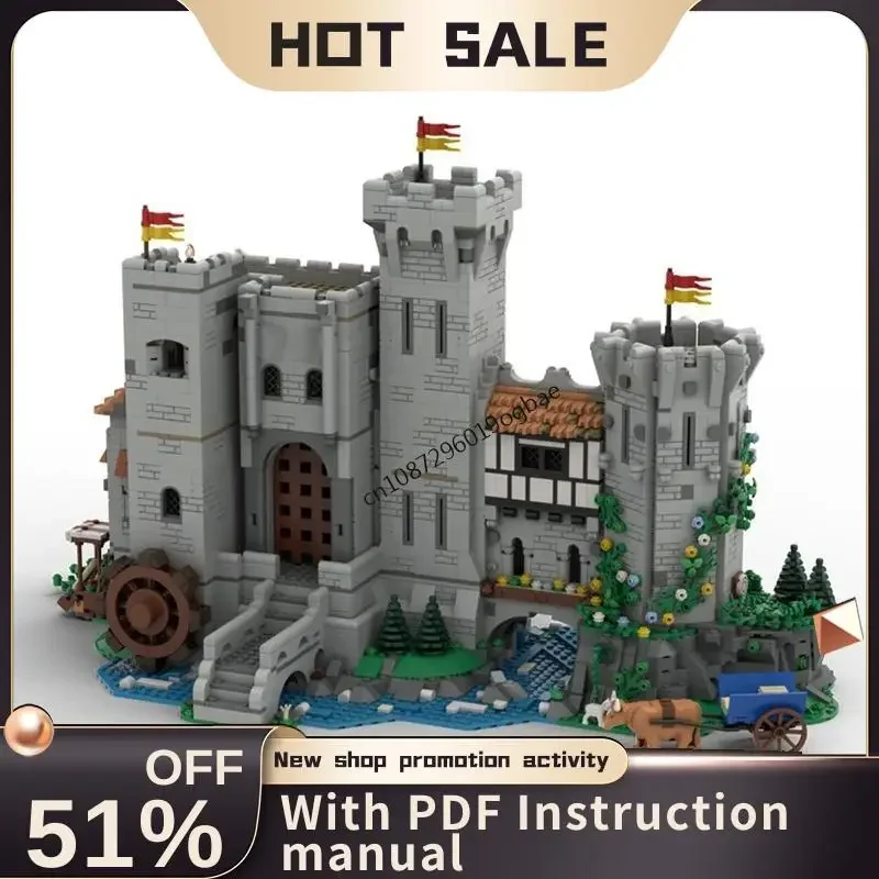 

Новый конструктор MOC: Европейский средневековый замок-посадка (3845 деталей) – креативные идеи для самостоятельной сборки, детские игрушки, подарки на день рождения, индивидуальные пазлы