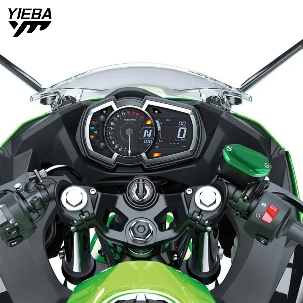 Ninja 400 2018-2025 2026 Motorcycle Front Brake Fluid Reservoir Oil Cup Cap Master Cylinder Cover For Kawasaki Ninja400 Z400