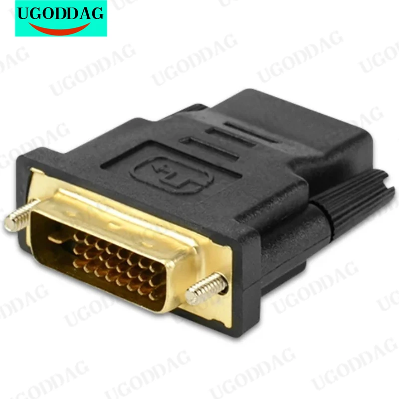 Переходник-dvi-«папа»-—-«мама»-—-«мама»-dvi-24-1-—-совместимый-с-hdmi-разъемом