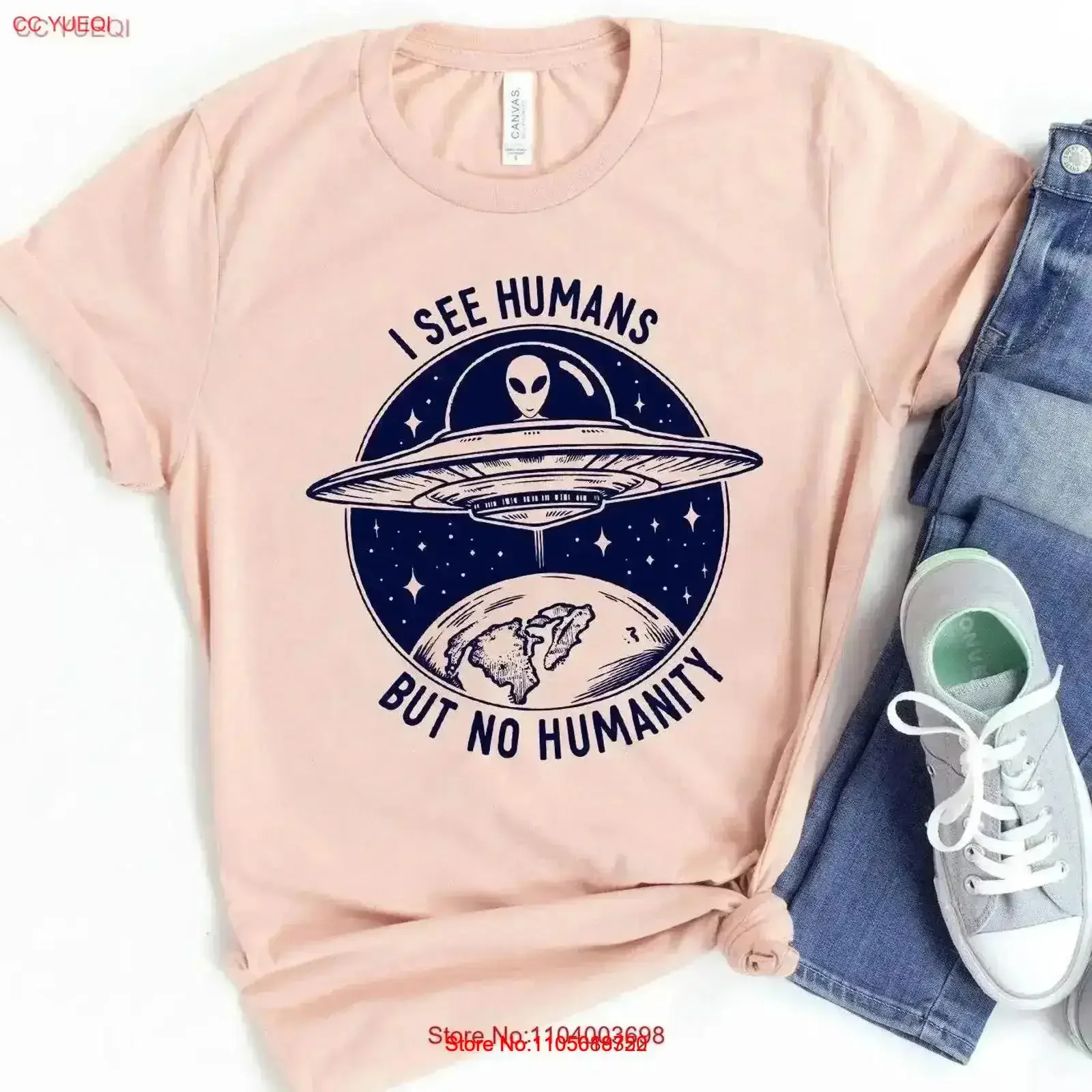 Stay Weird Alien T Shirt UFO and Area 51 for Supernatural Fans Lovecraft Inspired Grey Outfit Outer Space Lovers vintage