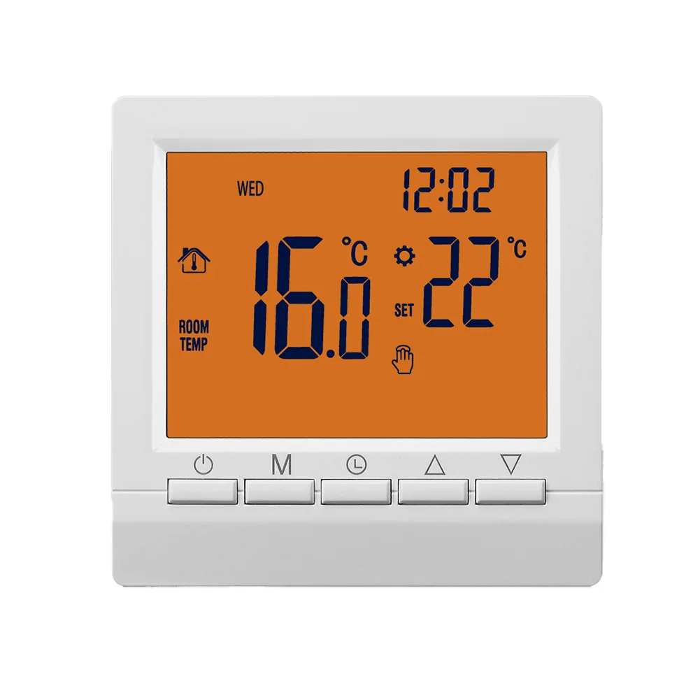 

Programmable Wall-Mounted Thermostat Gas Boilers Heating NO-WIFI Energy-saving Programmable Thermostat