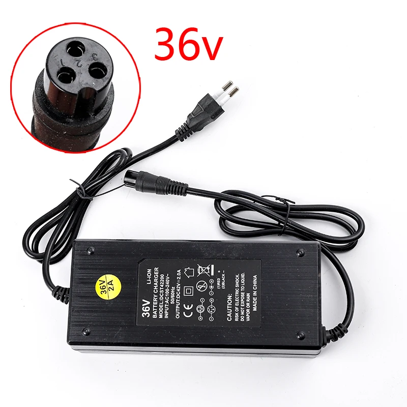 EU Standard Smart Charger For KUGOO M4 36v48v 2A Electric Scooter Battery Charger With Fan And CE Lithium Ion Battery Charger