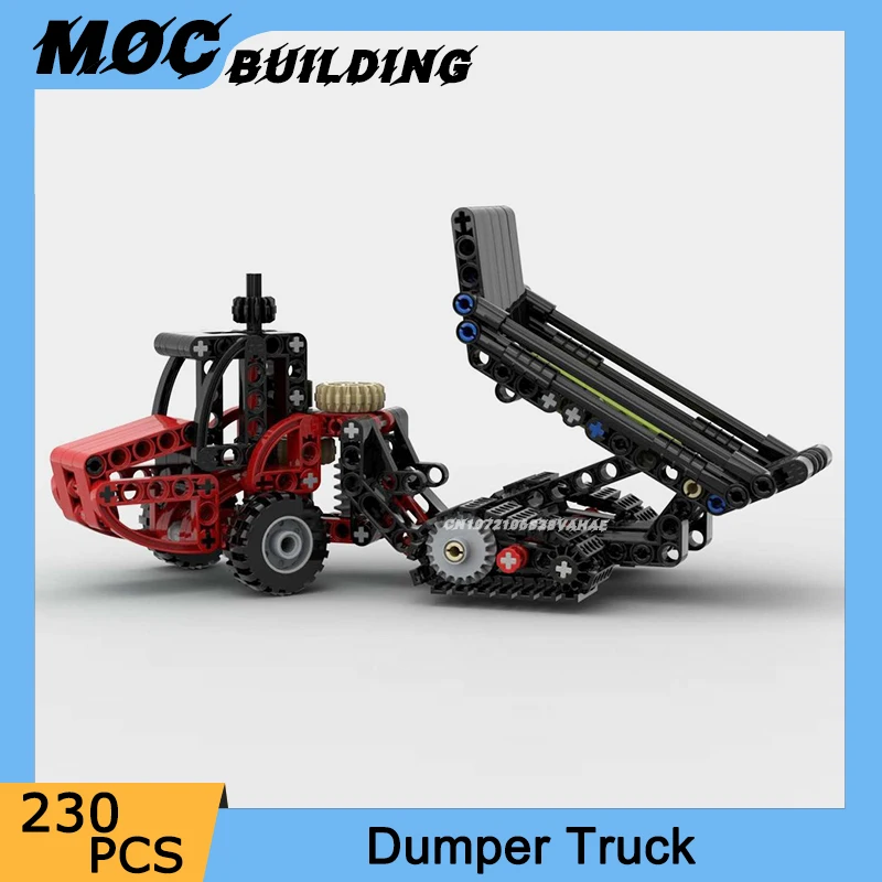 

MOC Building Blocks Simulation City Engineering Vehicle Series Dumper Truck Model DIY Assembly Bricks Creative Car Toy Xmas Gift