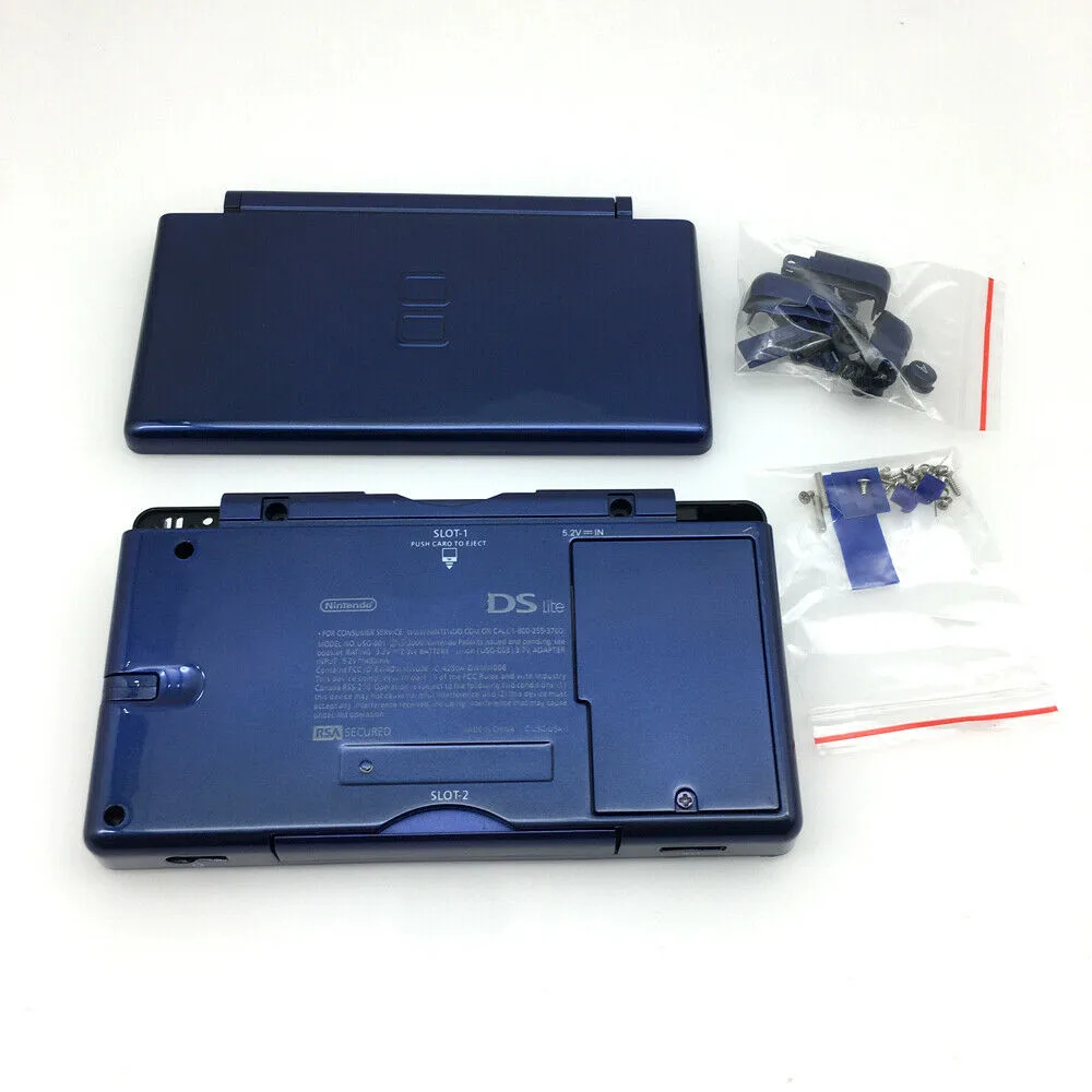 Bottoni di ricambio per custodia completa blu + kit di strumenti per cacciavite per DS Lite NDSL Shell