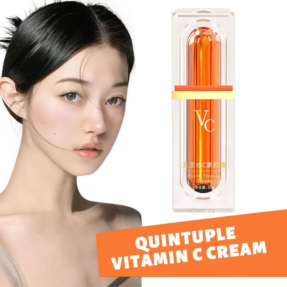 

Vitamin C Bare Skin Face Cream Light Moisturizing Moisturizer Toning Skin Care Cosmetics Lazy Makeup Cream