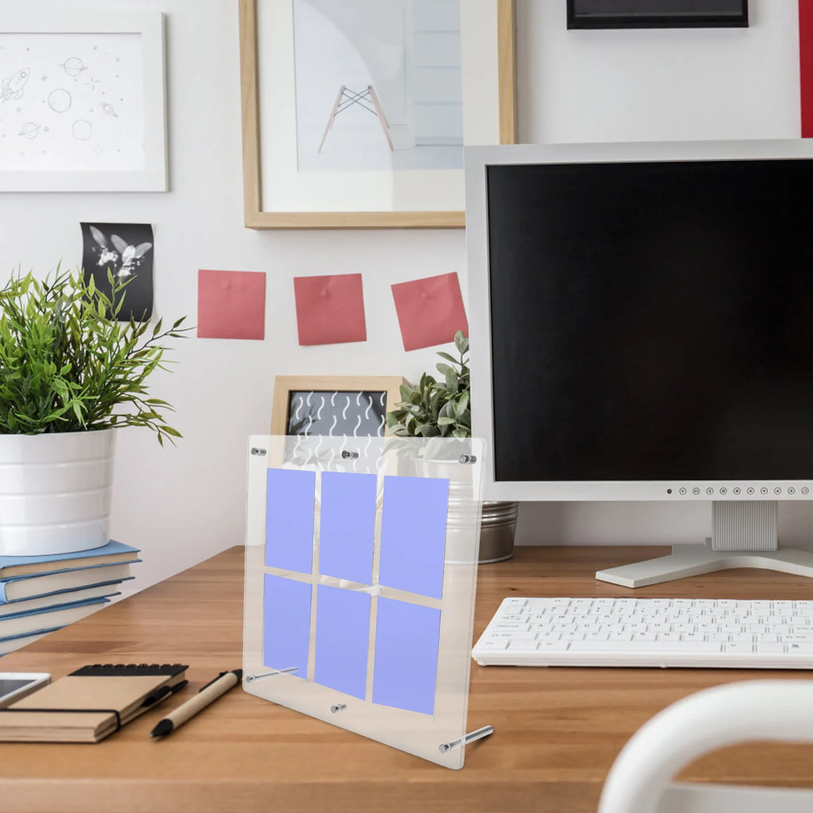 1Set Card Frame Display for Wall - Transparent Acrylic Trading Card Holder Stand for Sports Game Cards Collection Showcase