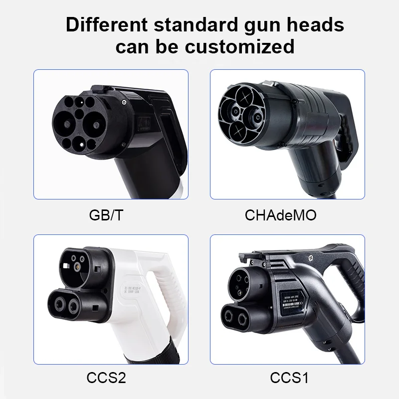 Perlindungan IP54 Derajat Pengisi Daya Mobil Listrik Stasiun Pengisian Listrik Cepat Pengisi Daya DC Ev 7kw Ccs2