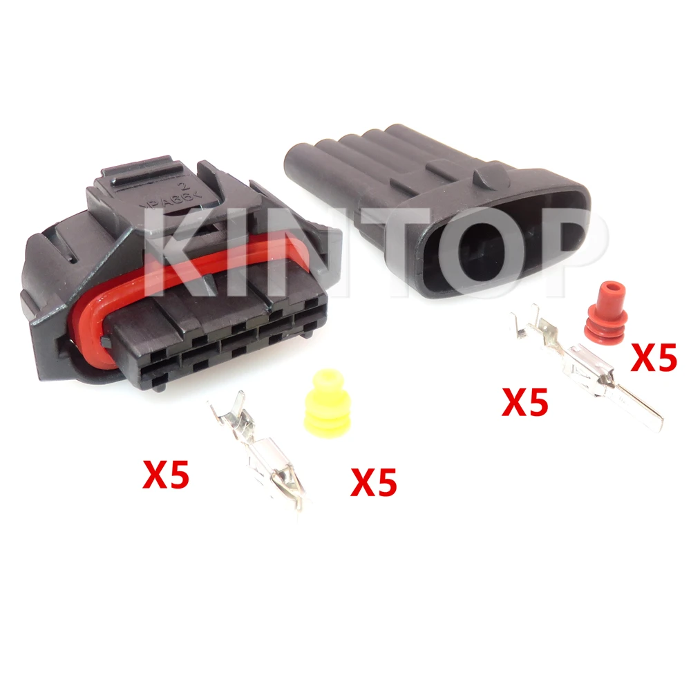 1 Set 5 Pins Auto Crankshaft Position Sensor Wiring Socket AC Assembly 1928405136 1928403738 Car Male Female Docking Connector