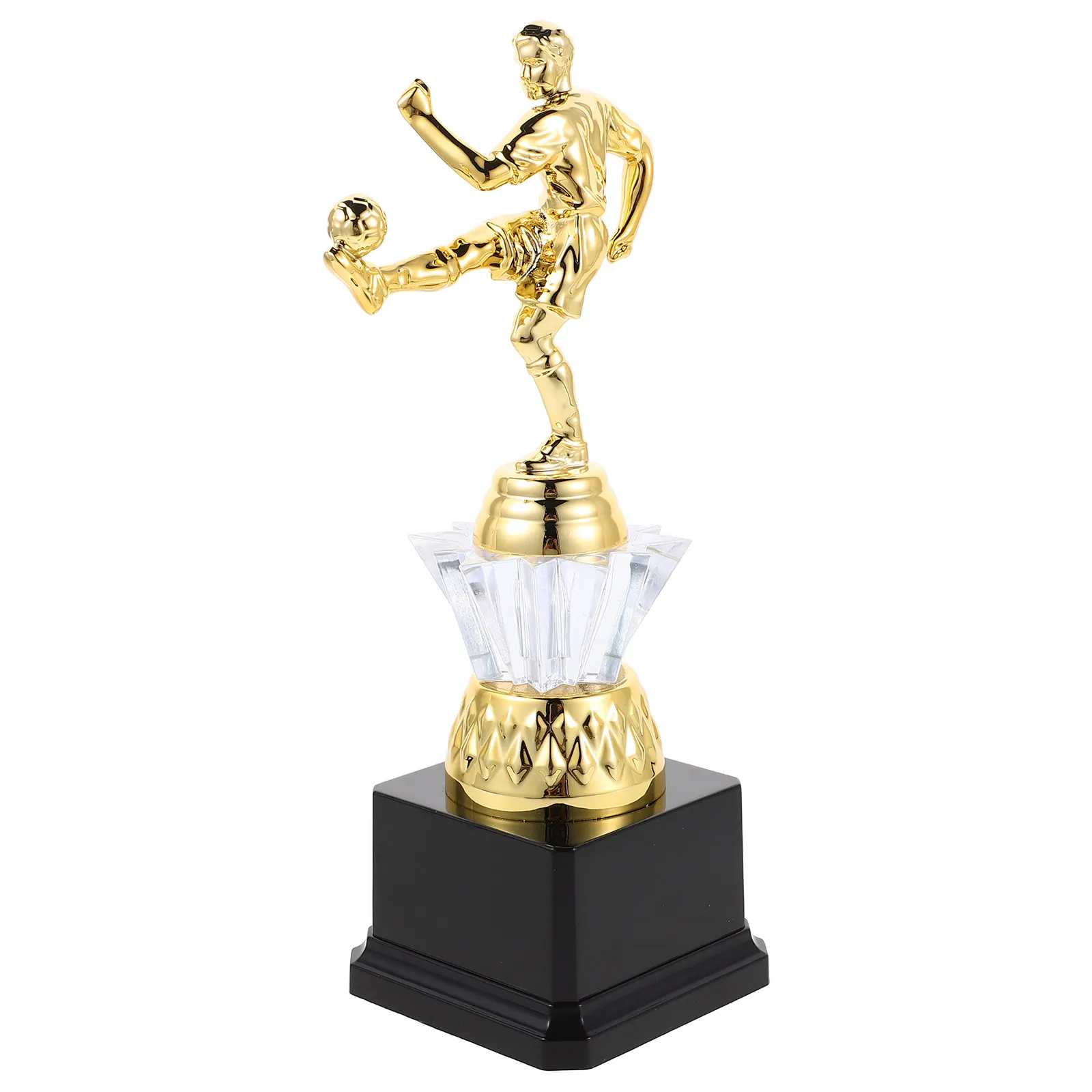 

Золотая футбольная награда для девочек, легкий пластиковый кубок 9,43 дюйма, сувенир чемпионата по футболу, приз для награждения молодежи