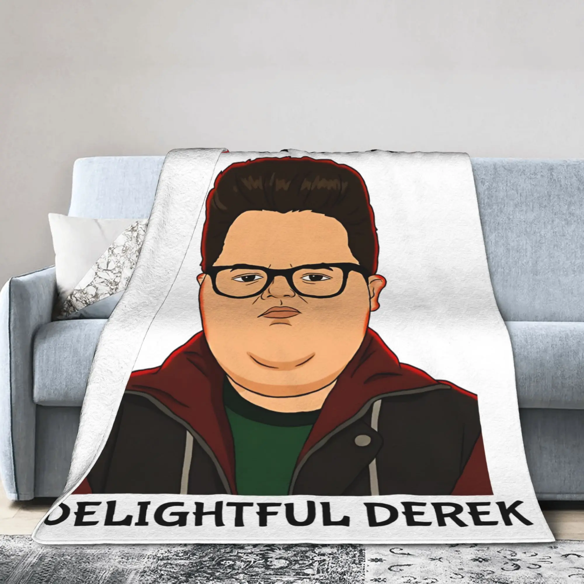 Not Dipshit Derek Delightful Derek  Plush Blanket  Awesome Throw Blanket for Home 150*125cm Bedspreads,