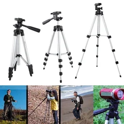 Universal Camera Mount Tripod Stand Lightweight 42.5in Video Filming Table Stand with Carry Bag Adjustable for Camera and Phone