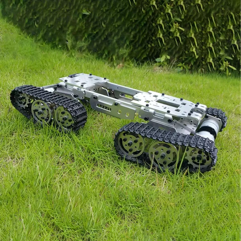 4WD Smart Tank Car Chassis für DIY Spielzeug Mobile Plattform Montage Interface für Servo Roboter Arm