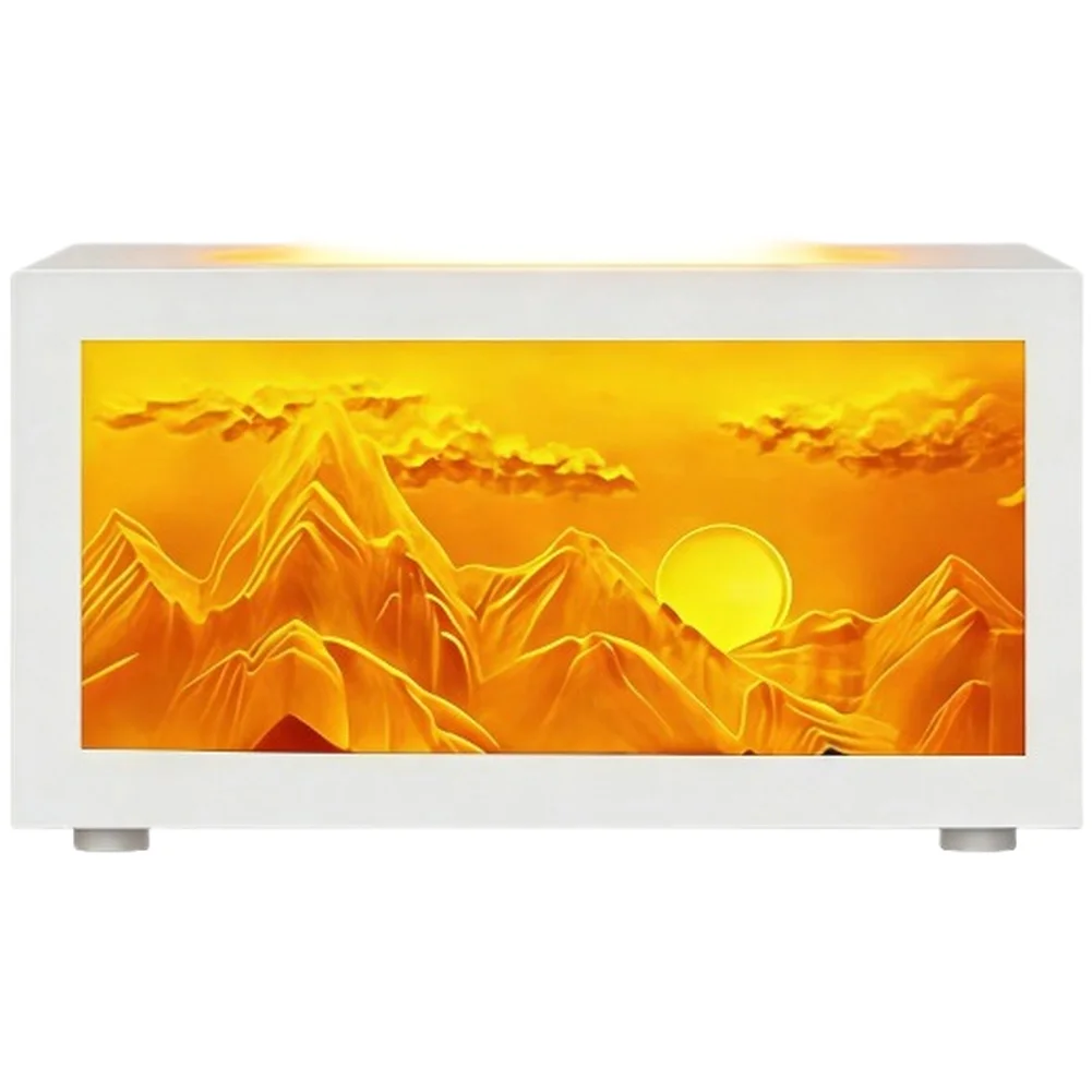 Sunlight Over Golden Mountain Humidifier with Ambient Lighting for Relaxation Sleep and Air Refreshment at Home