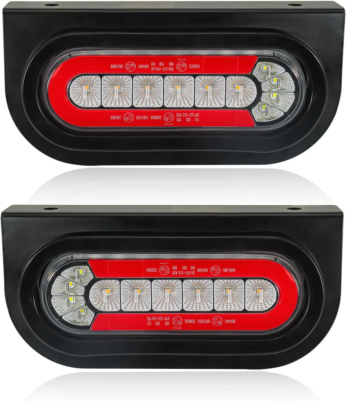 

Oval LED Trailer Lights with Sequential Turn Signal, Submersible Kit for Trucks, RV, Boat & Utility Trailers