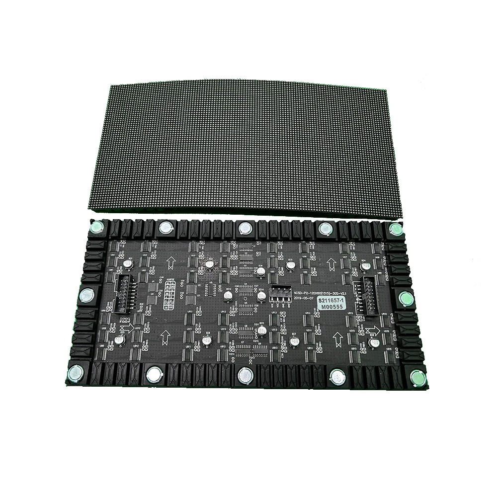 Shipping Free RGB P2 Indoor 240x120MM Smd Flexible Full Color Led Module Dot Matrix Soft Screen Panels