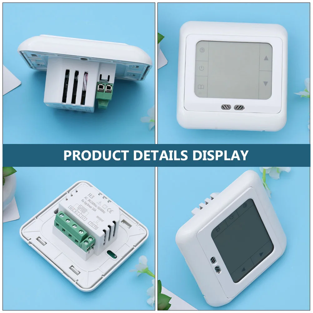 

2Pcs Pc Temperature Controller Digital Heating Thermostat Touch Screen Programmable Warm Floor System Reliable Power Failure