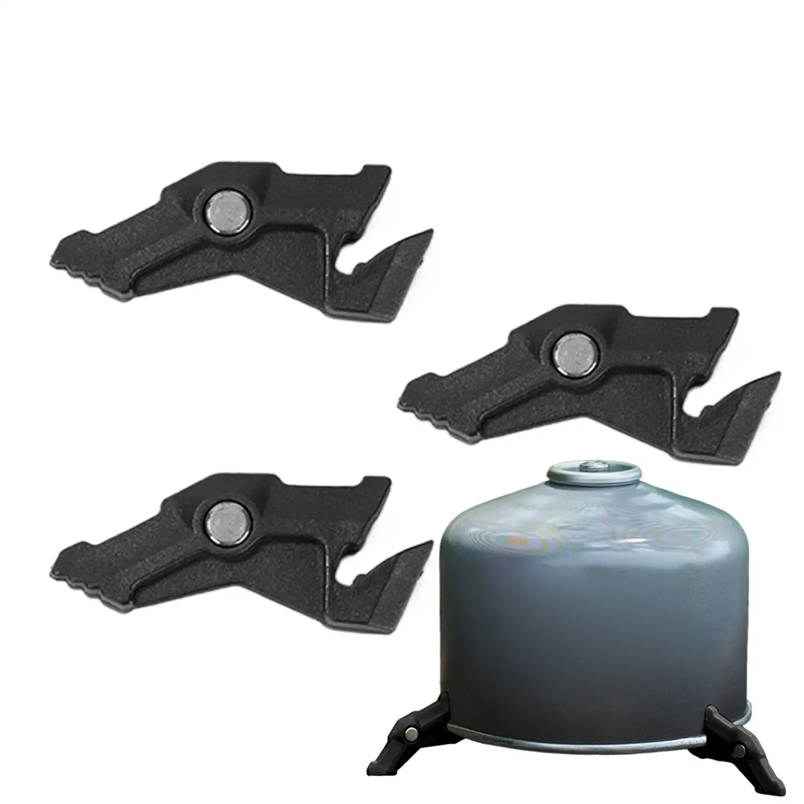 1pcs Can Stabilizer Magnetic Can Stove Bottle Shelf Tank Bracket Canister Holder For Camping Picnic Cooking Backpacking
