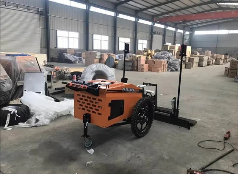 Two Wheels Concrete Leveling Screed Of Building Equipment